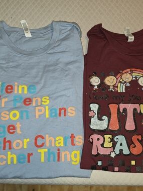Lot Of 8 Teacher Shirts - XL
